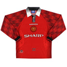 1996-98 Manchester United Umbro Home Shirt L/S M Football Shirt