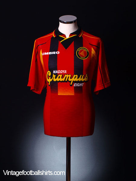 1996-98 Nagoya Grampus Eight Home Shirt L Football Shirt
