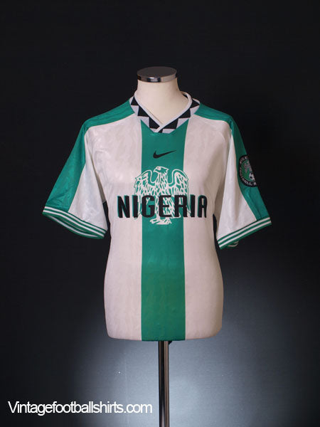 1996-98 Nigeria Away Shirt *Mint* L Football Shirt