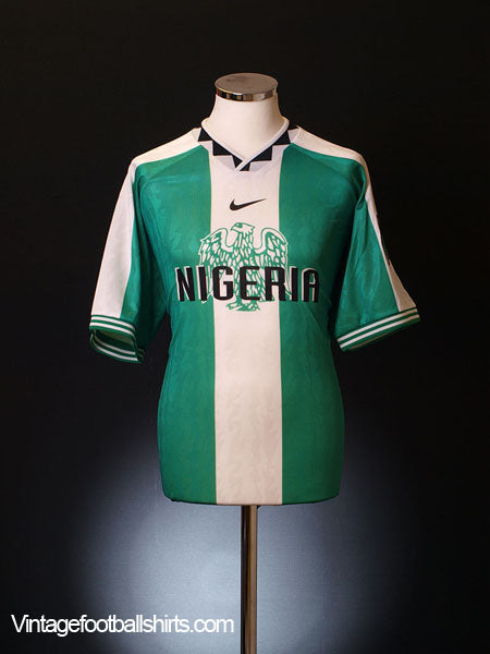 1996-98 Nigeria Home Shirt L Football Shirt