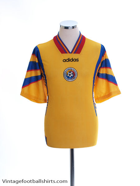1996-98 Romania Home Shirt *Mint* L Football Shirt