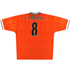 1996-98 Sheffield Wednesday Puma Away Shirt Carbone #8 L Football Shirt