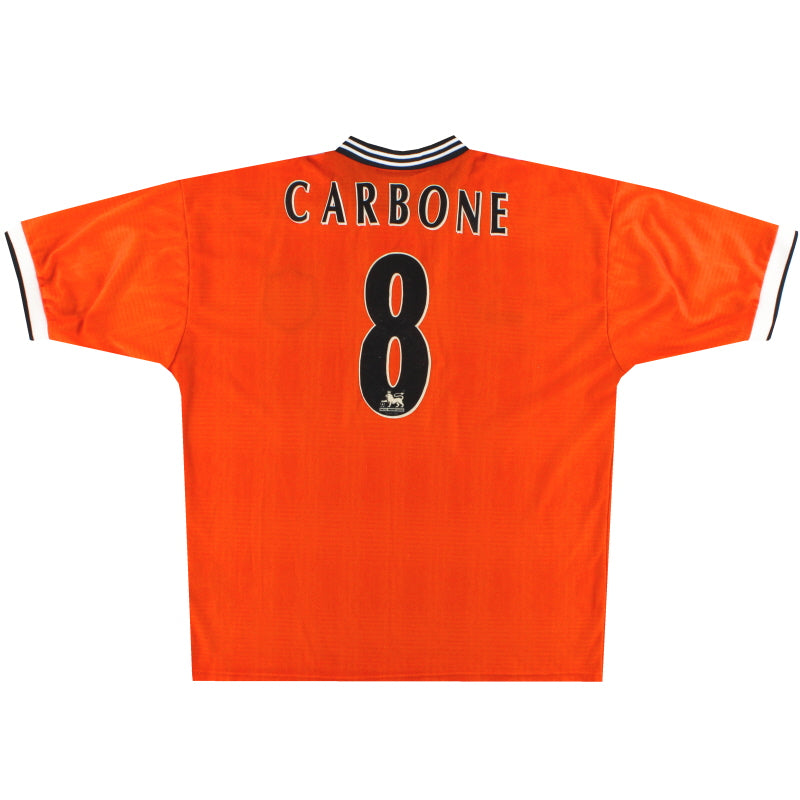 1996-98 Sheffield Wednesday Puma Away Shirt Carbone #8 L Football Shirt