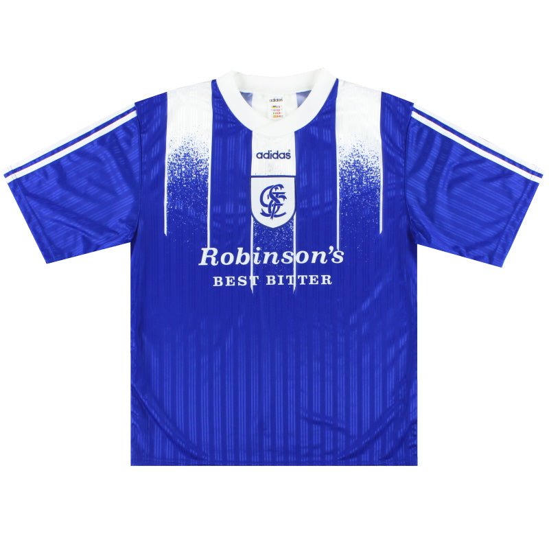 1996-98 Stockport County adidas Home Shirt *Mint* L Football Shirt
