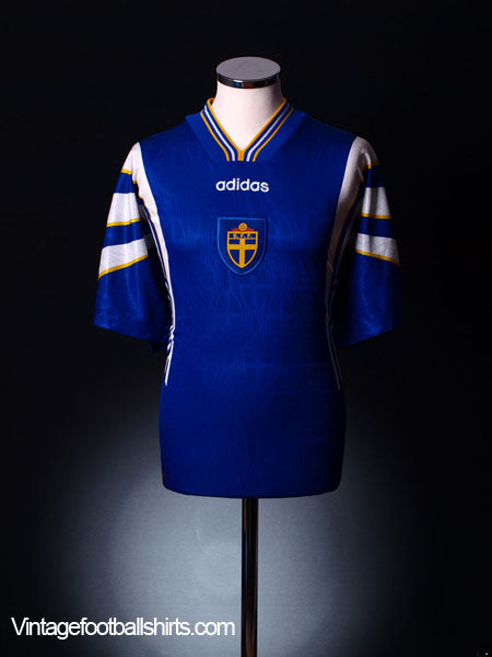 1996-98 Sweden Away Shirt L | Vintage Football Shirts