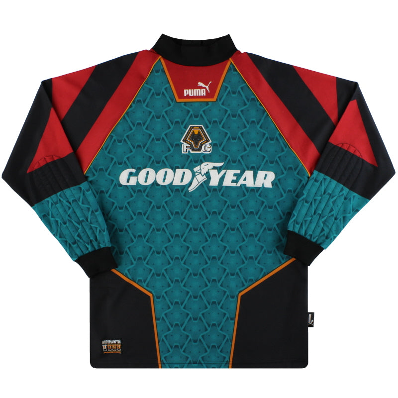 1996-98 Wolves Puma Goalkeeper Shirt M Football Shirt