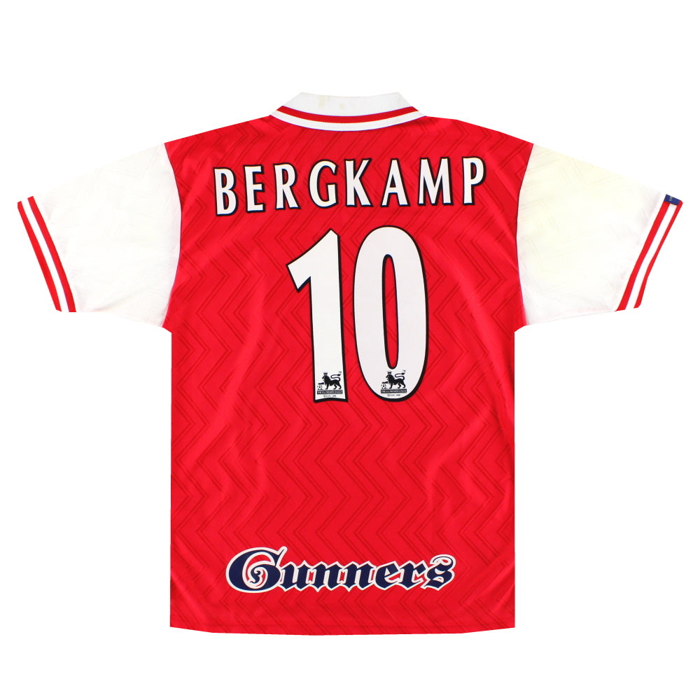 1996-98 Arsenal Nike Home Shirt Bergkamp #10 L | Vintage Football