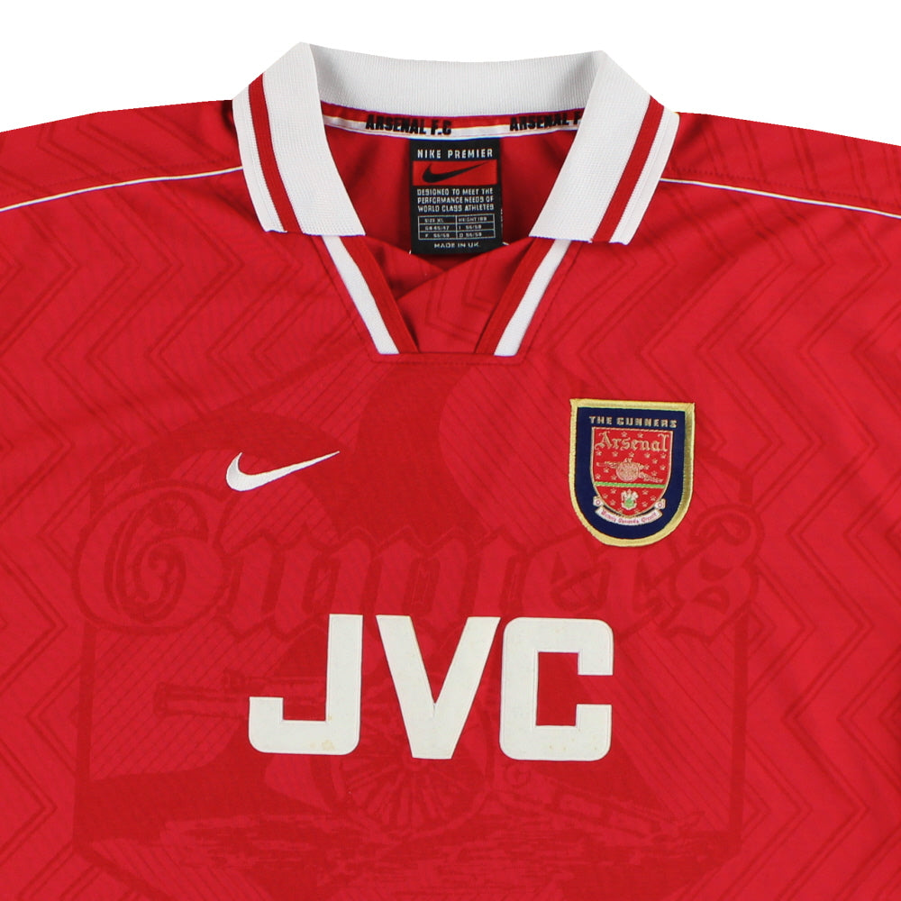1996-98 Arsenal Nike Home Shirt L/S XL | Vintage Football Shirts