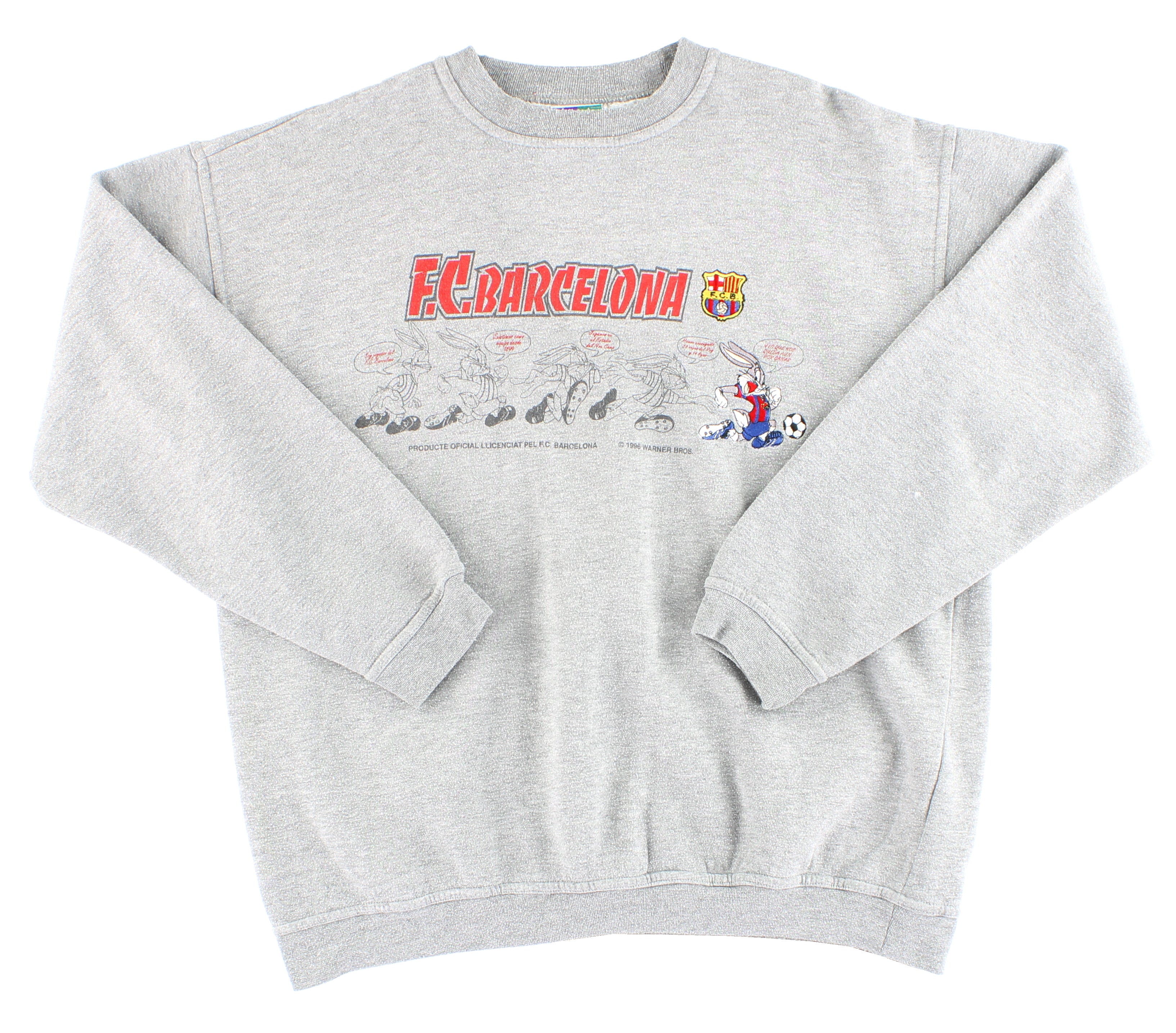 1996-98 Barcelona Looney Tunes Sweatshirt M