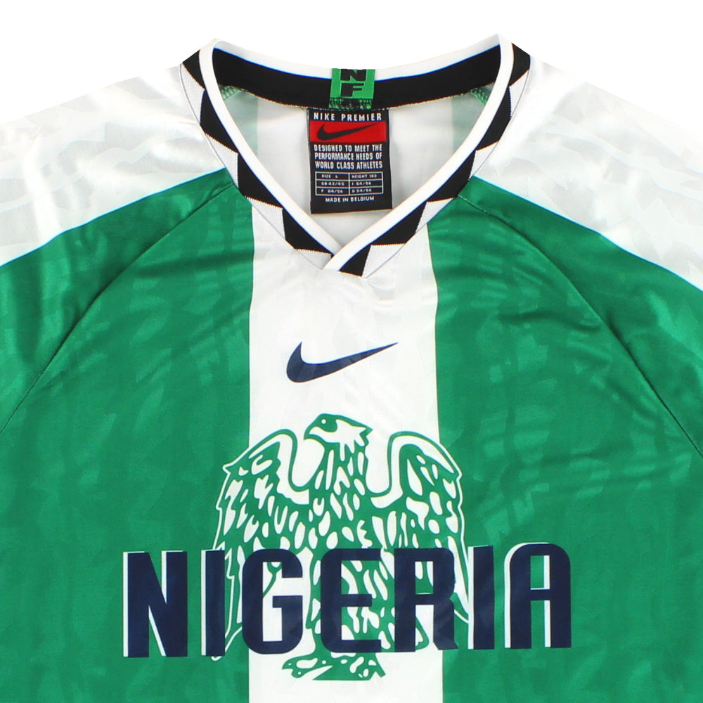 Nike アメリカンフットボール ユニフォーム 98 L 1996-98 Nigeria Nike Home Shirt L | Vintage Football Shirts