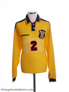 1996-99 Scotland Match Issue Away Shirt #2 L/S XL Football Shirt