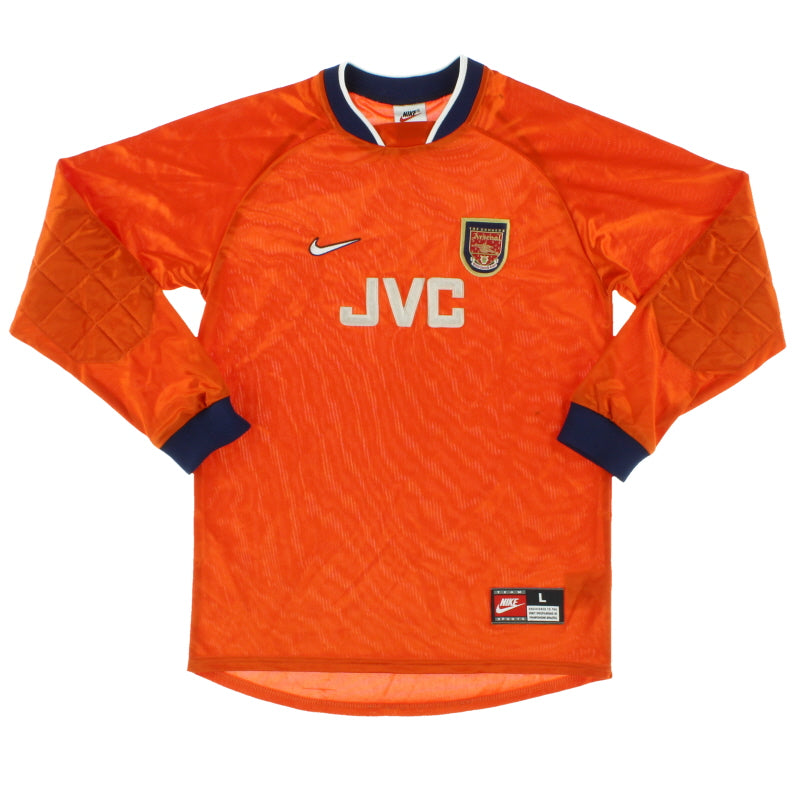 1997-98 Arsenal Goalkeeper Shirt L.Boys Football Shirt