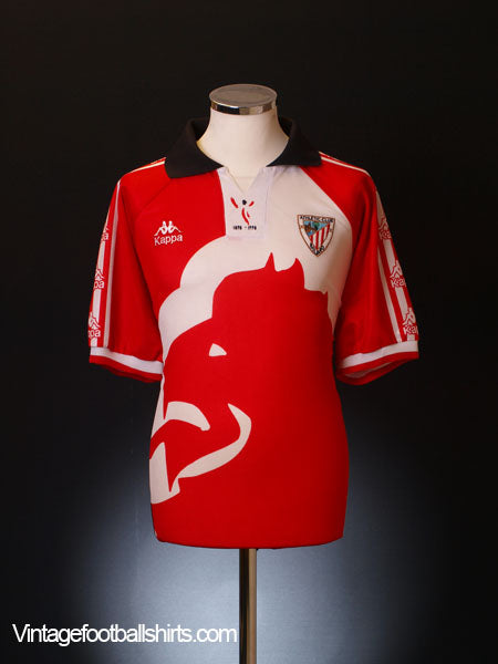 1997-98 Athletic Bilbao Centenary Home Shirt L Football Shirt
