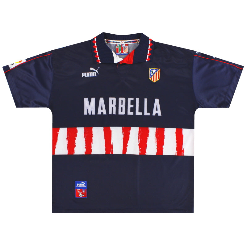 1997-98 Atletico Madrid Puma Away Shirt L | Vintage Football Shirts