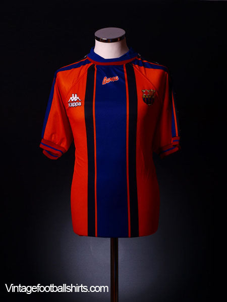 1997-98 Barcelona Away Shirt *As New* XL Football Shirt