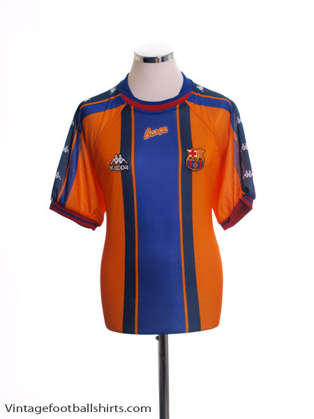 1997-98 Barcelona Away Shirt L Football Shirt