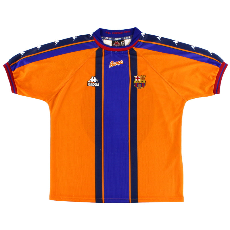 1997-98 Barcelona Away Shirt XL Football Shirt