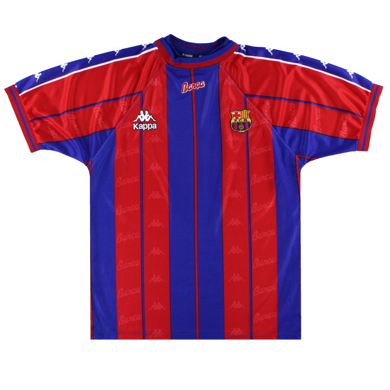 1997-98 Barcelona Kappa Home Shirt L Football Shirt