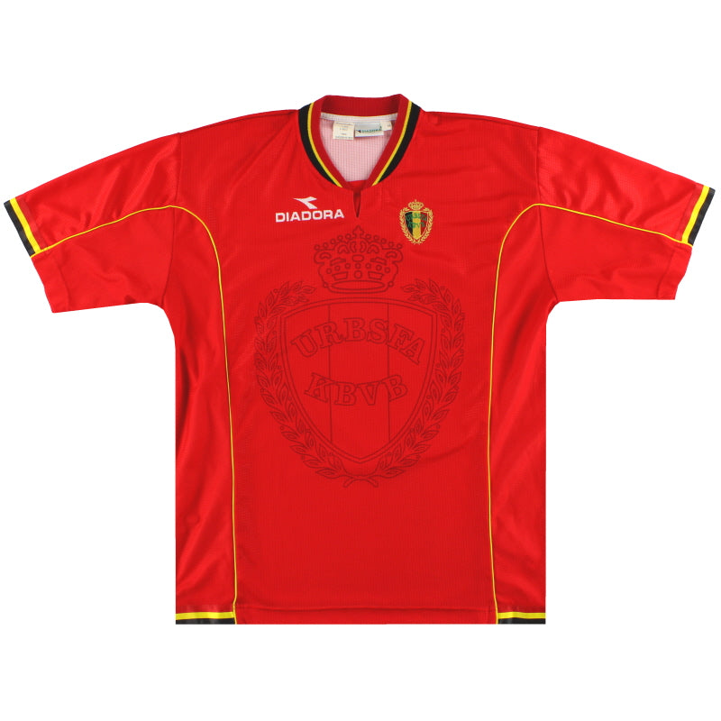 1997-98 Belgium Diadora Home Shirt *Mint* XL | Vintage Football Shirts