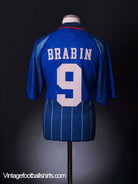 1997-98 Blackpool Away Shirt *Bradin No9* XL Football Shirt