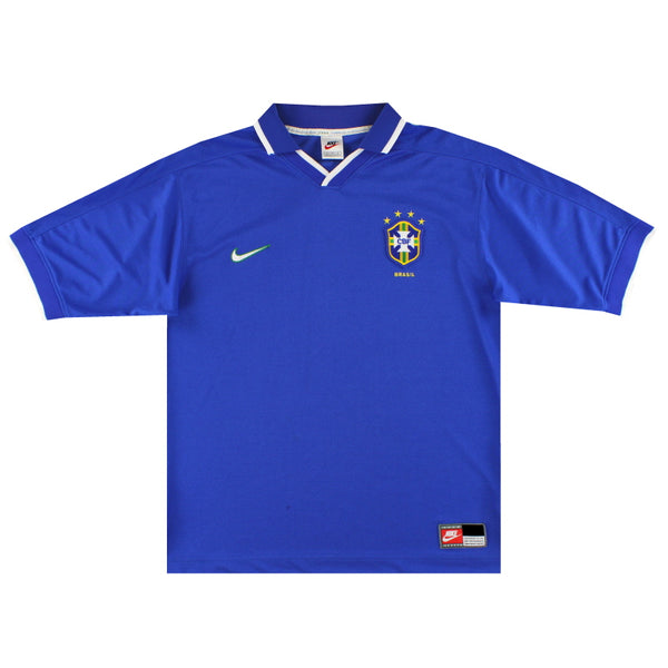 90s ナイキ サッカー ブラジル代表　1997　ユニフォーム　ヴィンテージ 1997】ブラジル代表（H）/ CONDITION：A / SIZE：S / #6 / R.CARLOS