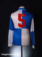1997-98 Burnham Match Issue Home Shirt #5 L/S M Football Shirt