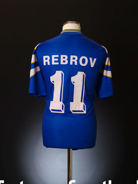 1997-98 Dynamo Kiev Away Shirt Rebrov #11 L Football Shirt
