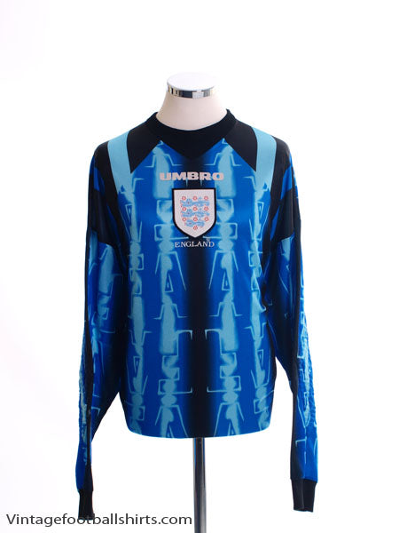 1997-98 England Goalkeeper Shirt XL Football Shirt