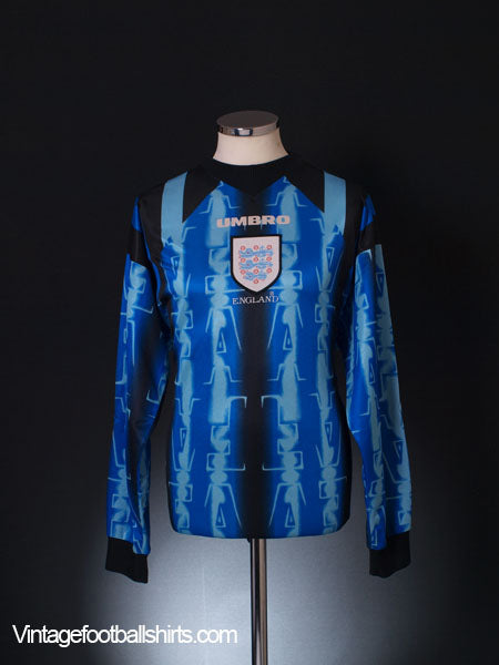 1997-98 England Goalkeeper Shirt M Football Shirt