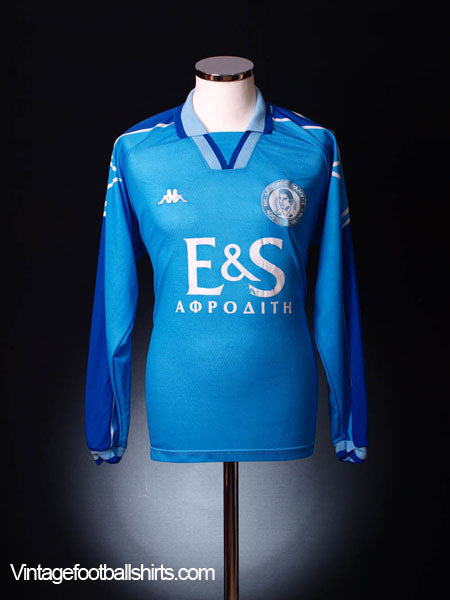 1997-98 Evagoras Paphos Match Issue Away Shirt #19 L/S XL Football Shirt