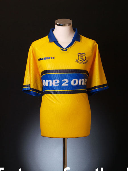 1997-98 Everton Prototype Sample Away Shirt *Mint* L Football Shirt