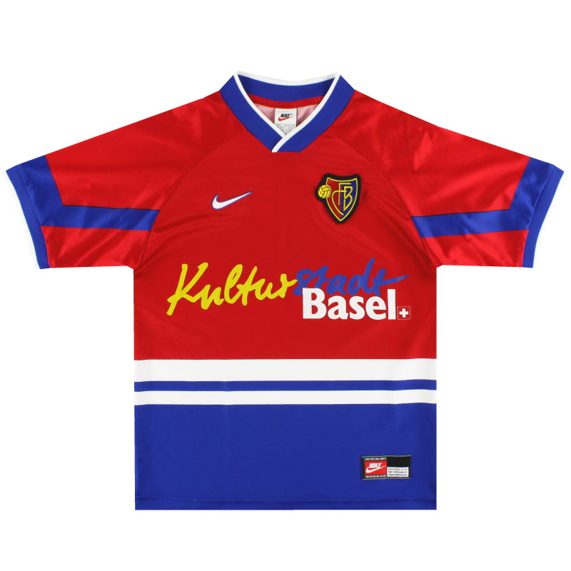 1997-98 FC Basel Nike Home Shirt S Football Shirt