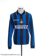 1997-98 Inter Milan Player Issue Home Shirt #5 L/S XL Football Shirt