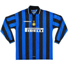1997-98 Inter Milan Player Issue Home Shirt #5 L/S XL Football Shirt