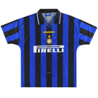 1997-98 Inter Milan Umbro Home Shirt L Football Shirt