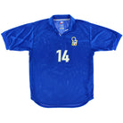 1997-98 Italy Match Issue Home Shirt #14 L Football Shirt
