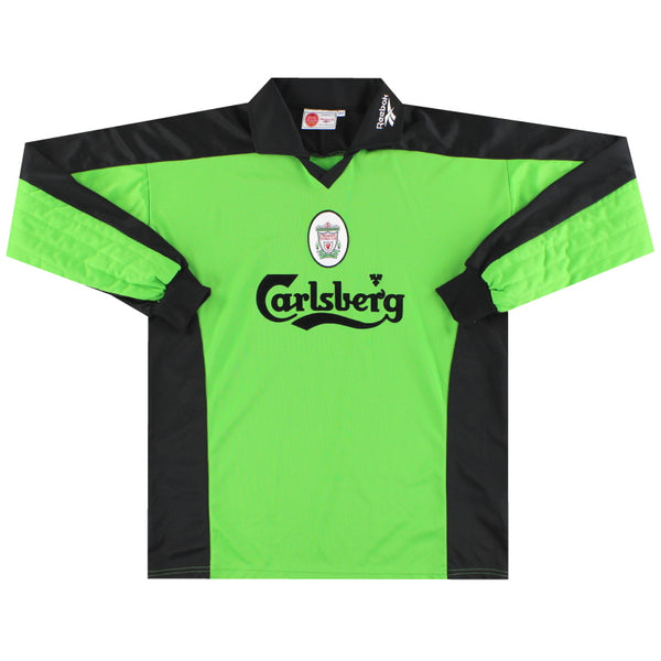 1997-98 Liverpool Reebok Goalkeeper Shirt M | Vintage Football Shirts