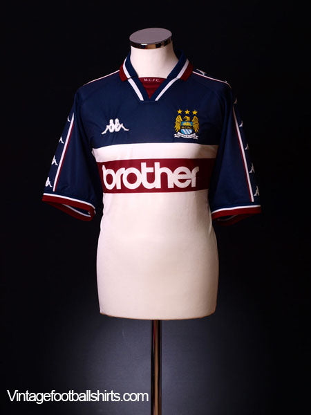 1997-98 Manchester City Away Shirt XL | Vintage Football Shirts