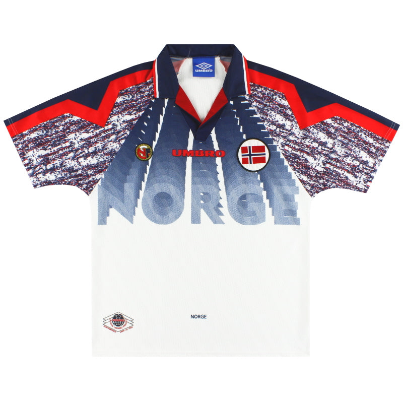 1997-98 Norway Umbro Away Shirt *Mint* M Football Shirt