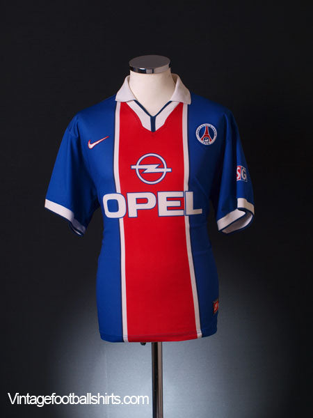 1997-98 Paris Saint-Germain Home Shirt *Mint* L Football Shirt