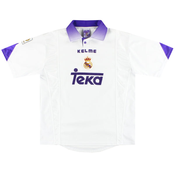 1997-98 Real Madrid Kelme Home Shirt L | Vintage Football Shirts