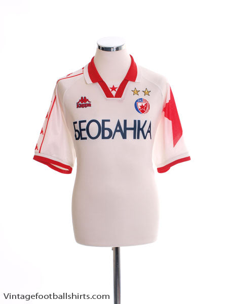 1997-98 Red Star Belgrade Away Shirt L Football Shirt