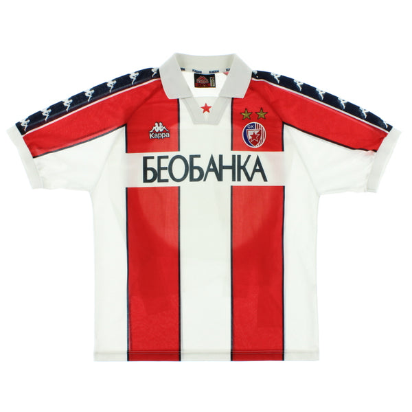 1998-00 パルチザン ベオグラード　ホームユニフォーム XL 正規品 1997-98-red-star-belgrade-home
