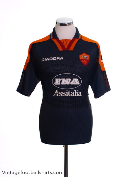 1997-98 Roma Third Shirt M Football Shirt