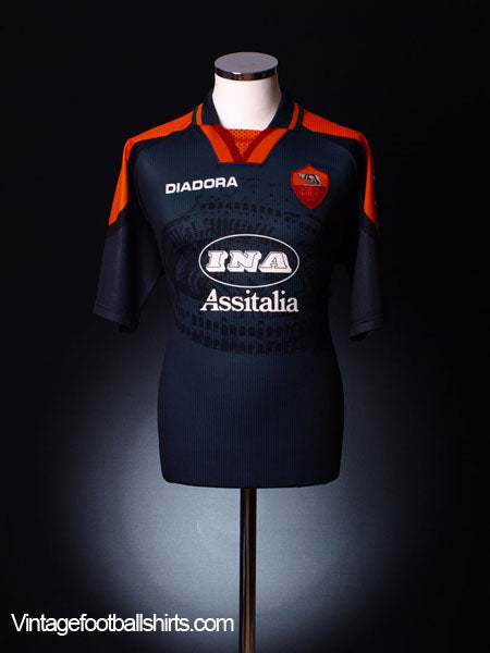 1997-98 Roma Third Shirt *Mint* L | Vintage Football Shirts