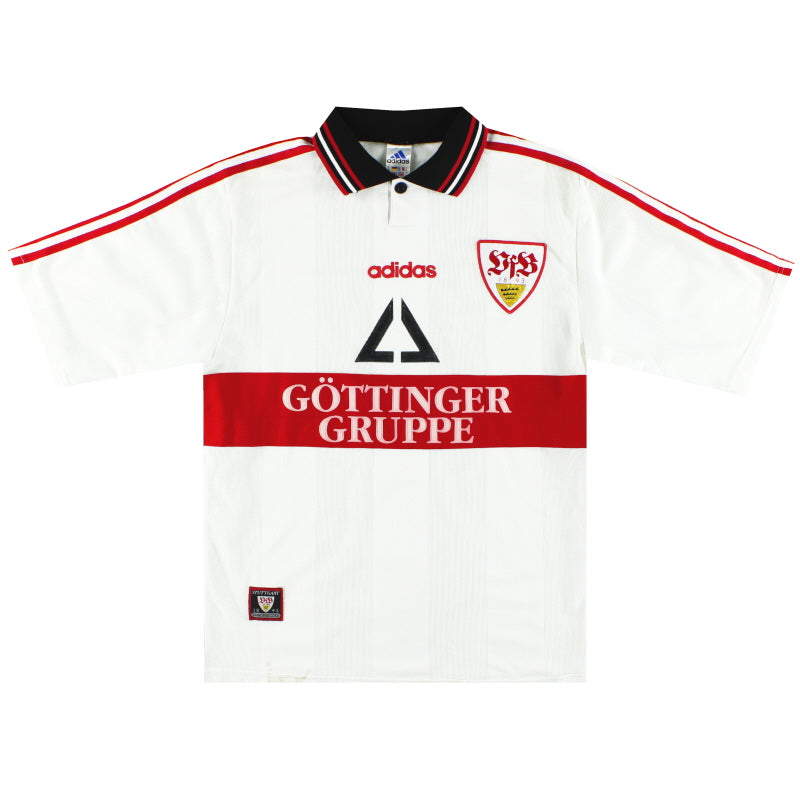 1997-98 Stuttgart adidas Home Shirt M Football Shirt