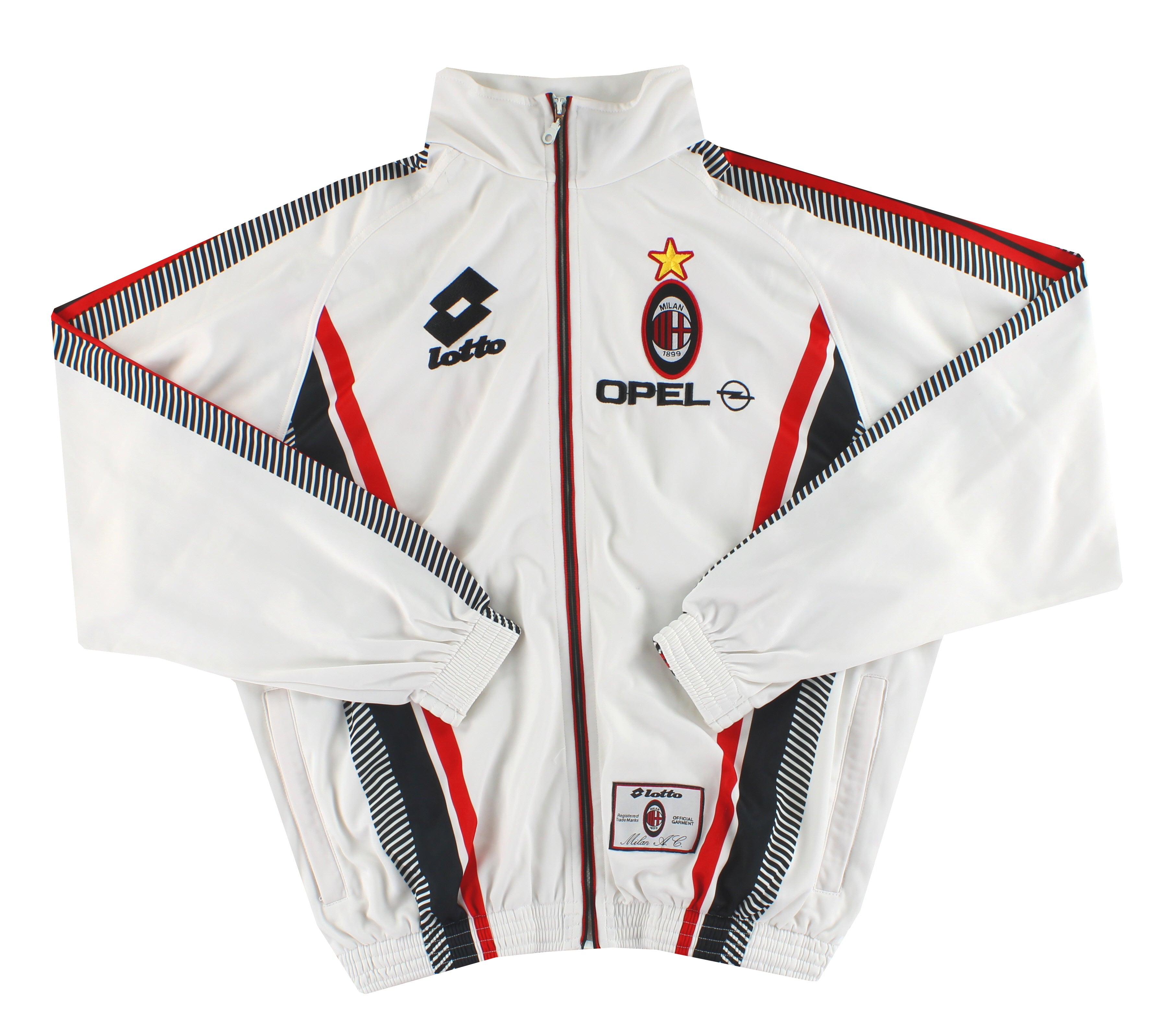 1997-98 AC Milan Lotto Track Football Jacket XL