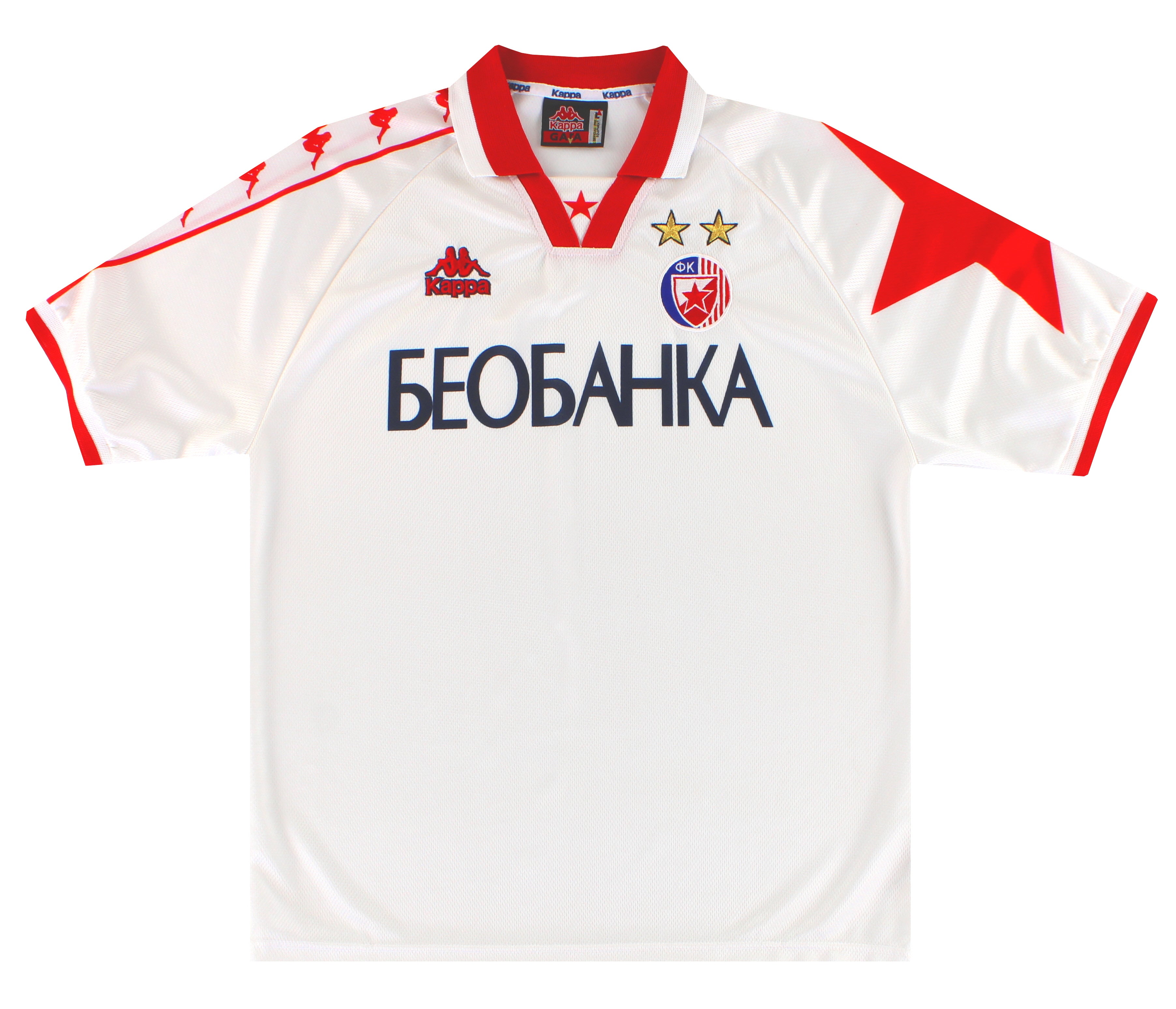 1997-98 Red Star Belgrade Kappa Away Shirt *Mint* L