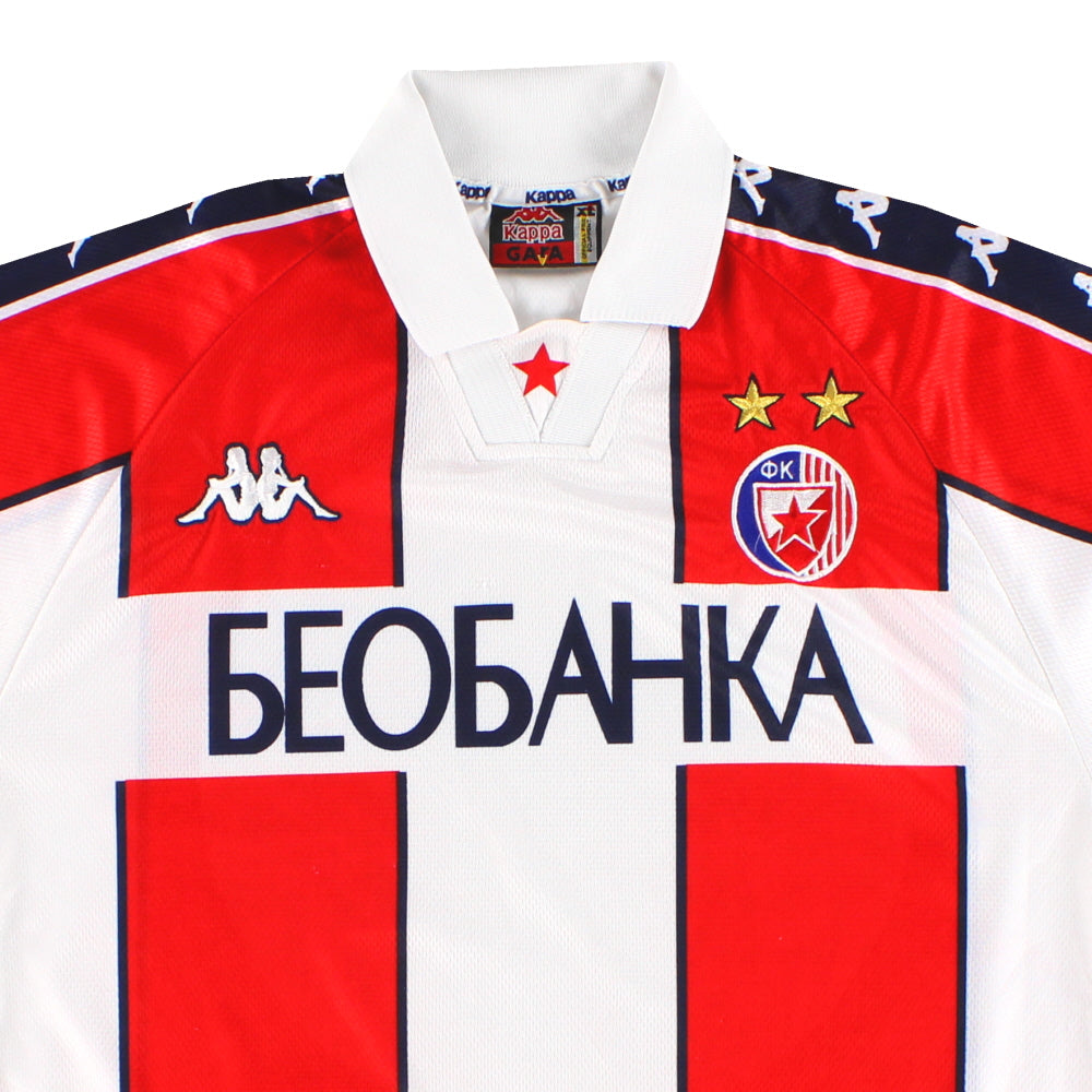 1997-98 Red Star Belgrade Kappa Home Shirt XL | Vintage Football