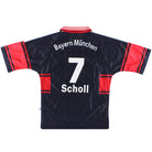 1997-99 Bayern Munich adidas Home Shirt Scholl #7 S Football Shirt